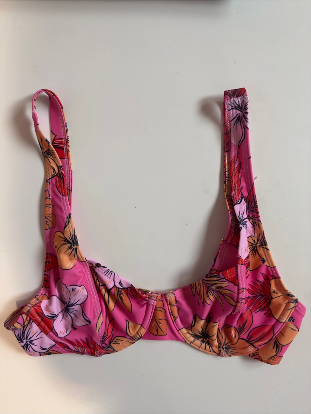 Vintage Floral Bathing Suit Top